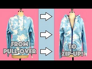 How To Add A Zipper To A Pullover Hoodie The Easy Way!