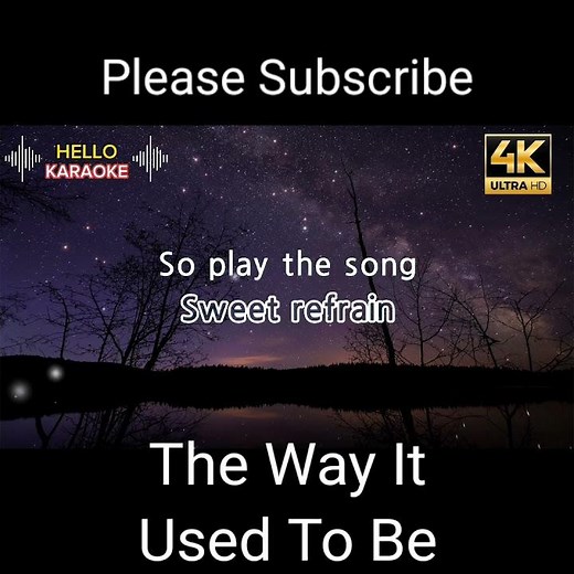 The Way It Used To Be - Engelbert Humperdinck (karaoke version)