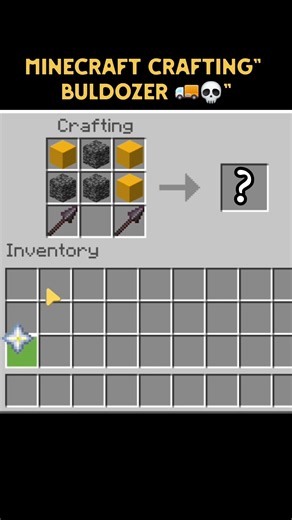 minecraft crafting" bulldozer 💀🚚"
