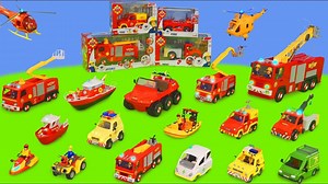 Fireman Sam Toys- Fire Trucks, Cars & Toy Vehicles Play for Kids 🐵🐵🐵🐷🐷🐷🐧🐧🐧 | Pet's Studio Compilation