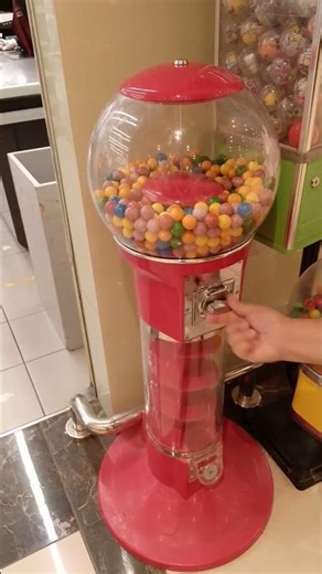 🌈🔴 RED LARGE GUMBALL CANDY'S MACHINE DISPENSER 🔴 #shorts