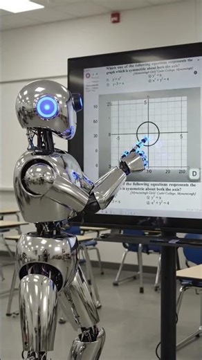 Robot dancing while solving math problems 😆