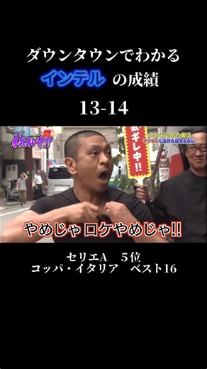 【山あり谷あり】ダウンタウンでわかるインテルの成績99-00シーズン〜 #shorts #ダウンタウン #水曜日のダウンタウン #サッカー #セリエa