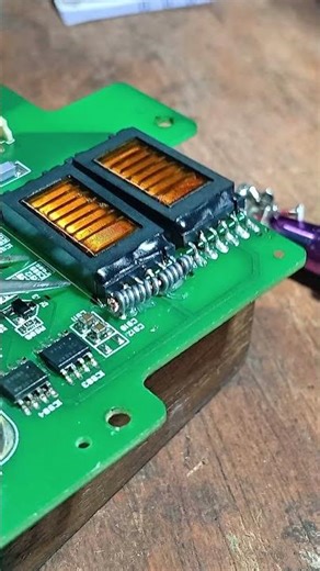 easy way to remove transformer #component #pcb #replacement