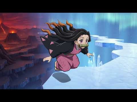 nezuko jumping from 1 place to another