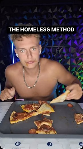 Vince “Azizz” Sylvester on Instagram: "the devs needa patch the homeless method as soon as possible bruh🥀😩 - @calai.app CODE: TUNA - #vinceazizz #protein #bulking #reels #pizza #homeless"