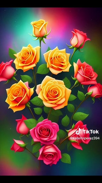 Beautiful Flower and Ladybug Images Under Moonlight