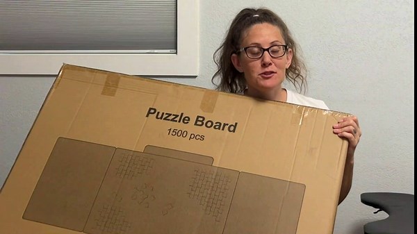 Jigsaw Puzzle Board - 1000 Pieces Portable Puzzle Protector with 4 Sorting Trays, Foldable Mat, and Puzzle Keeper with Non-Slip Surface