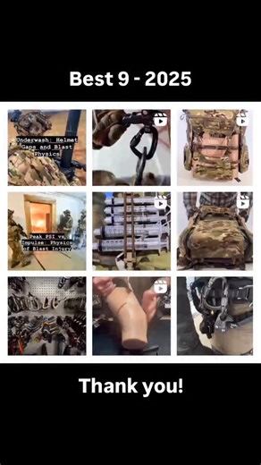 Our Best 9 for 2025 - we reached approximately 5 million people this year! CTOMS is primarily a tactical medical training company with mobility/access programs. Our social media mandate is to share information with our customer base: soldiers, law enforcement, and prepared citizens. We are all looking to 2026 and the comprehensive information we are going to share and collaboration with like-minded channels. There are so many people to thank for this year’s success that we could not tag them all