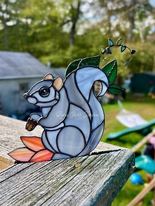 Stained Glass Squirrel Pattern - Etsy