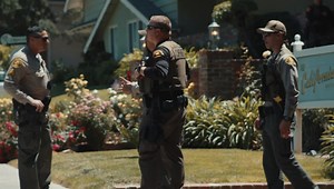 A Newhall family was rattled today after two teens allegedly pointed a gun at them before getting away on foot. The incident unfolded shortly before 1 p.m. on the 24000 block of Newhall Avenue near 8th Street, south of the DMV office. A witness visiting the family at the time of the crime described two men challenging the family to a fight before pushing a woman up against a wall and spitting on her. The two teens escaped but returned with a gun. At some point they brandished the weapon before e