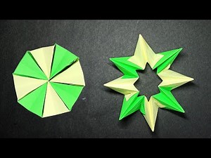 Origami Magic Circle: Transforming Star and Circle - Step-by-Step Tutorial for a Magical Paper Fold