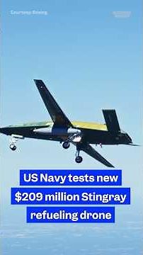 Priced at $209M, the MQ-25 #Stingray is designed to extend the reach of US Navy aircraft. #dronetech
