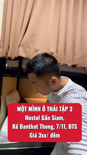 Một Mình Ở Thái Tập 3: lại thêm một chiếc hostel gần khu Banthat Thong, Siam, kế sát có 7/11, đi xíu có BTS, vô cùng tiện lợi #bangkokthailand #thailand🇹🇭 #reviewhotel #hostel #traveltiktok