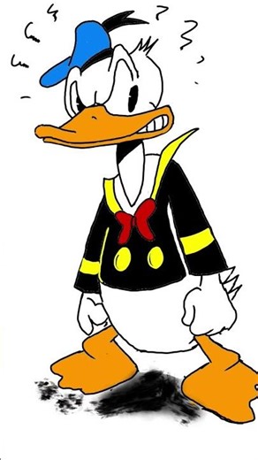 Angry Donald Duck #shorts #shortsfeed #youtubeshorts #sketch