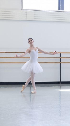 Being coached in a variation from the person it was originally choreographed on is a unique experience. It's a rare opportunity to learn more than the steps, but all the nuances, intentions, and specifics of how the work came to be from the person who knows it at a deep and meaningful level. Such is the case with Balanchine's RAYMONDA VARIATIONS, in which SAB Faculty Member Suki Schorer originated the second variation when Balanchine first created it for New York City Ballet in 1961. Watch as ad