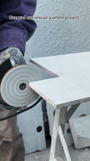 Rough Tile? Watch This Pad Make It Smooth in Seconds!#tools #polish