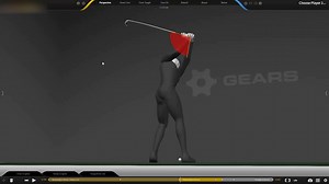 3D look golf swing Unity model for a golf game