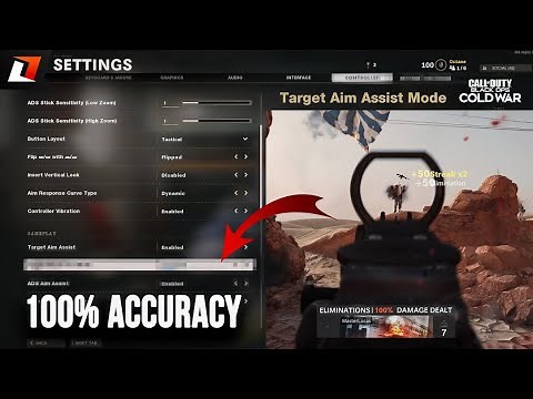 The SECRET Aim Assist Setting to Improve CONTROLLER ACCURACY! (Black Ops Cold War)
