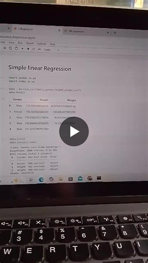 Linear regression. struggling with data . Train the model. | Maqsood Ahmed