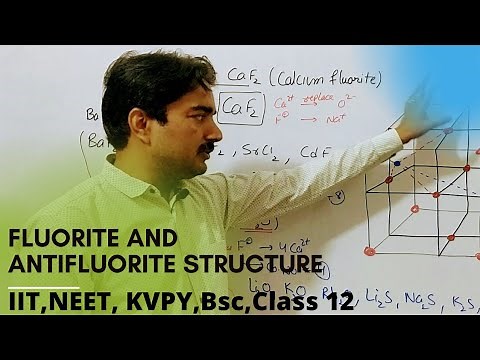 Solid State|L-23|Fluorite & antifluorite structure|Structure of CaF2,Na2O,Li2O, Na2S| B.Sc,IIT, NEET