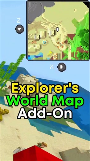 Explorer's World Map 🌎 Add-On - Minecraft Bedrock