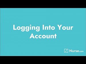 Nurse.com: How to Log Into Your Account