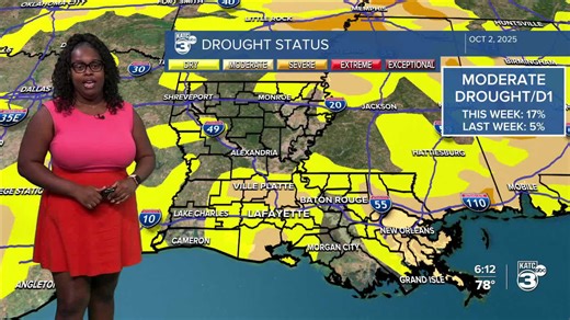 KATC Weather Forecast 6pm 10-02-25