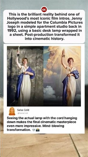 The secret behind the Columbia Pictures logo! 🎬✨