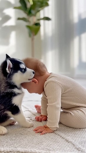 This is Pure Love 😍🐾💖 The moment ends with the baby giggling and hugging the puppy, making it one of the cutest videos you will ever watch. #cute #baby #cute #cutebaby #cutebabies #funny #dog #puppy #puppiesoftiktok #puppy #puppies #Babycute #babylove #babycuteness | CB Culture