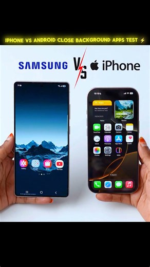 iPhone vs Android Who Closes Background Apps Better? 🤯 #trending #shorts #viral #iphone
