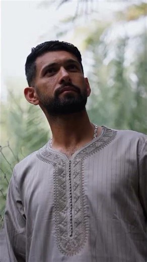 Sikandar Raza in Zagora Grey Moroccan Thobe | SR24 Collection — Mashroo