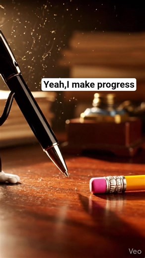 Pen vs Pencil: Permanent or Powerful? ✍️🔥 #memes #animatedshorts