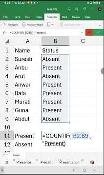Excel Countif Tricks in Tamil #excel #excelfunction #excelshorts
