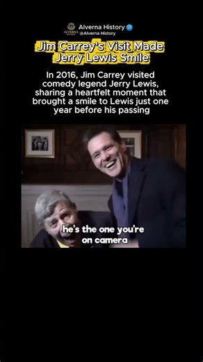 Jim Carrey's Visit Made Jerry Lewis Smile ❤️ #history #historycomesalive #historia #historytok