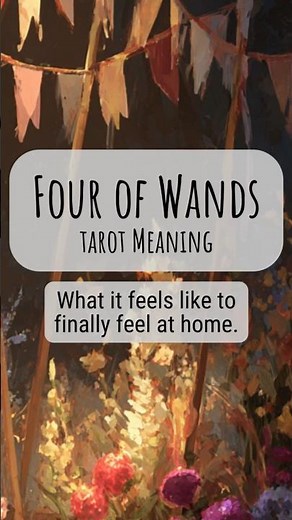 4 of Wands Tarot Meaning 🔥 Minor Arcana Explained