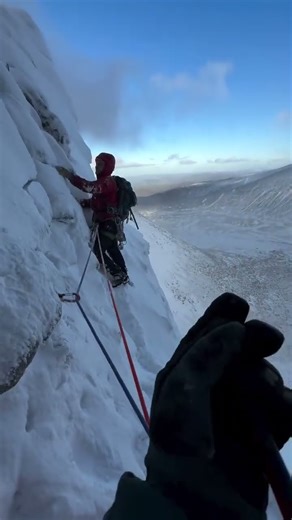 Winter climbing in the cairngorms. Great first day out.#climbing #mountains #expedition #adventure