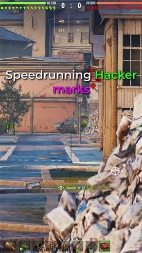 Speedrunning Hacker Marks #worldoftanks #wotreplays #wot
