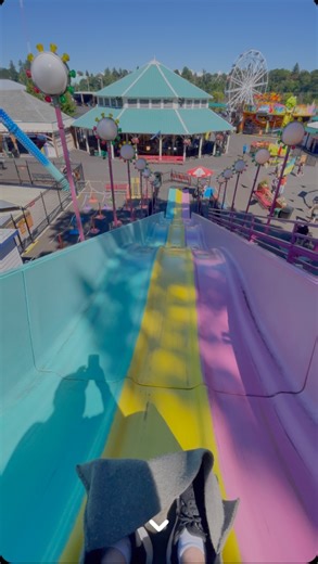 5.4K views · 54 reactions | Slide at Oaks Amusement Park #slide #amusementpark | In The Loop | Facebook