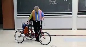 Rocket Bike in Lecture | Walter Lewin