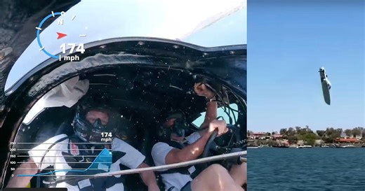 Cockpit Camera Shows What It’s Like to Flip a Speedboat at 200MPH