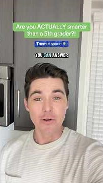 Are you ACTUALLY smarter than a 5th grader? #areyousmarterthana5thgrader #quiz #space #quiztime #fyp