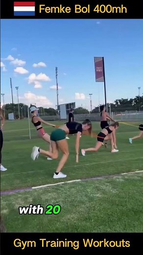 Femke Bol INSANE Circuit Training Routine #femkebol #hurdler #sprinter
