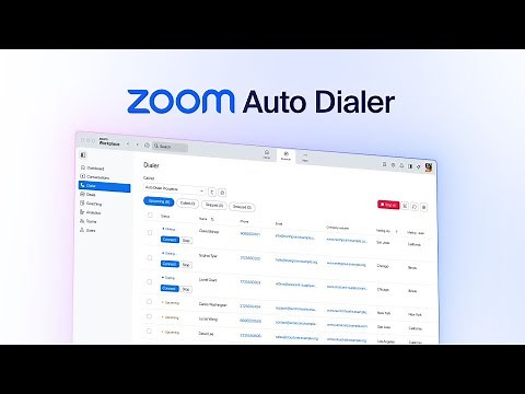 Zoom Auto Dialer: Spend Less Time Dialing, More Time Selling