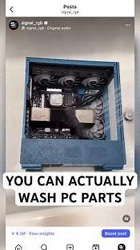 You can actually wash PC parts