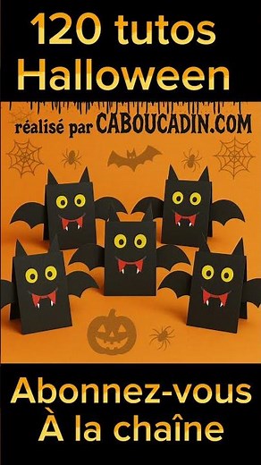bricolage facile Halloween : Fabriquer une Chauve-Souris en Papier | Activité Manuelle pour Enfants
