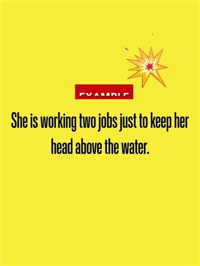 Speak Smarter With Idioms-‘Keep your head above the water.’🏊‍♂️ #learningenglish#english