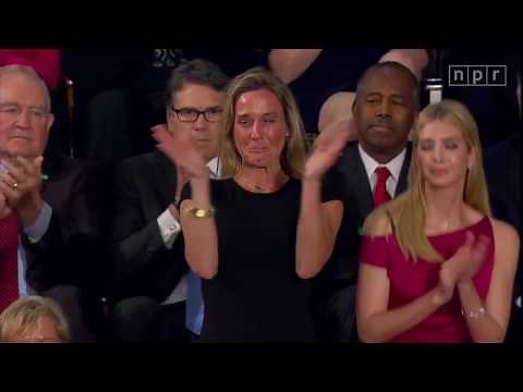 In Donald Trump's Speech, An Emotional Moment From Widow Of Navy SEAL | Politics | NPR