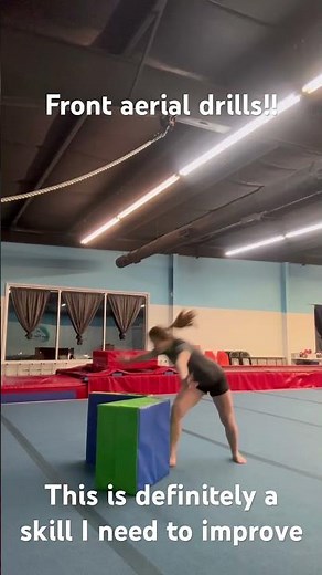 Drills for a front aerial! #gymnast #drill #tutorial #foryou #Gymnastics #tumbling