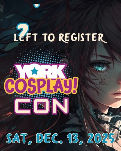 21 days until registration ends for the 3rd annual York Cosplay! Con. Saturday, Dec. 13th from 11am to 3pm at Martin Library, teens from across the county will be cosplaying their favorite characters. At the York Cosplay! Con, teen cosplayers will enjoy 2 new selfie stations, more activities than last year, the Trade Table (bring any fandom items you don't want and trade for something else), games, panel discussions, and the popular York Cosplay! Teen Fashion Show at 2pm. Teens can also enter th